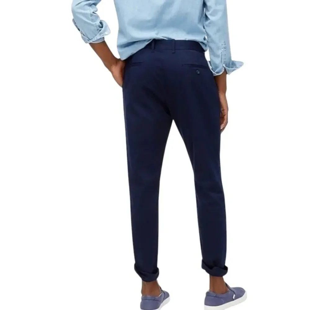 NWT J. Crew Men's Athletic Slim-Fit Chino Pant Navy Blue 33/32